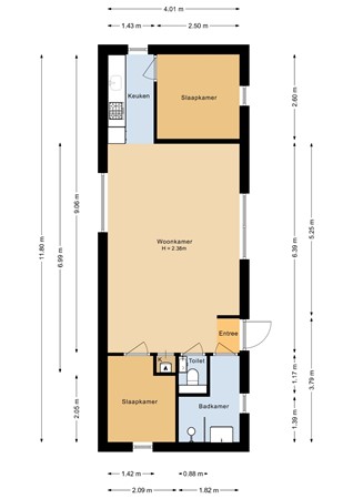 Plattegrond - Zeedijk 24-638, 4504 PN Nieuwvliet - FotoXperience-Woningfotografie-Begane grond - 2D.jpg